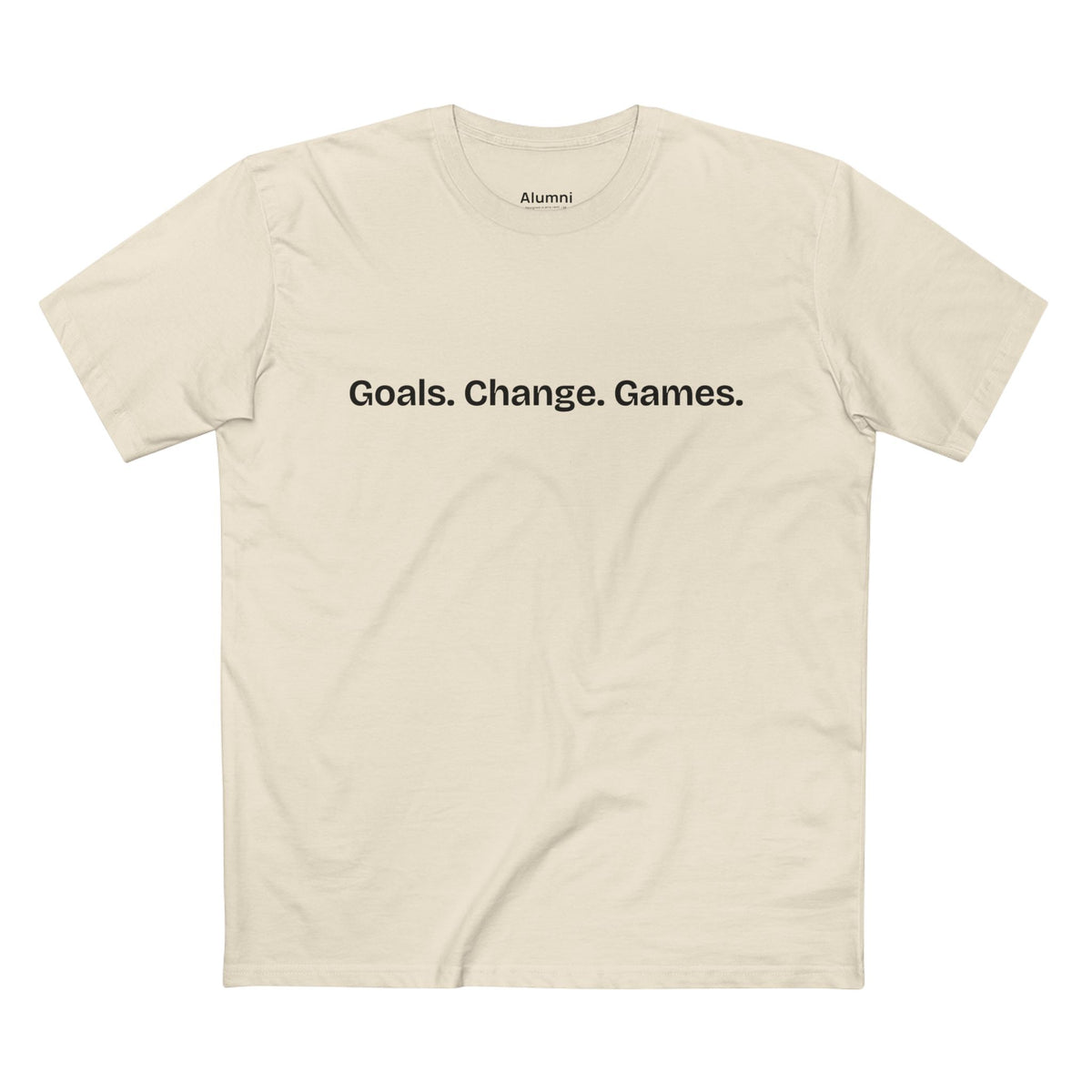 Alumni GOLAZO Tee in Natural, front view