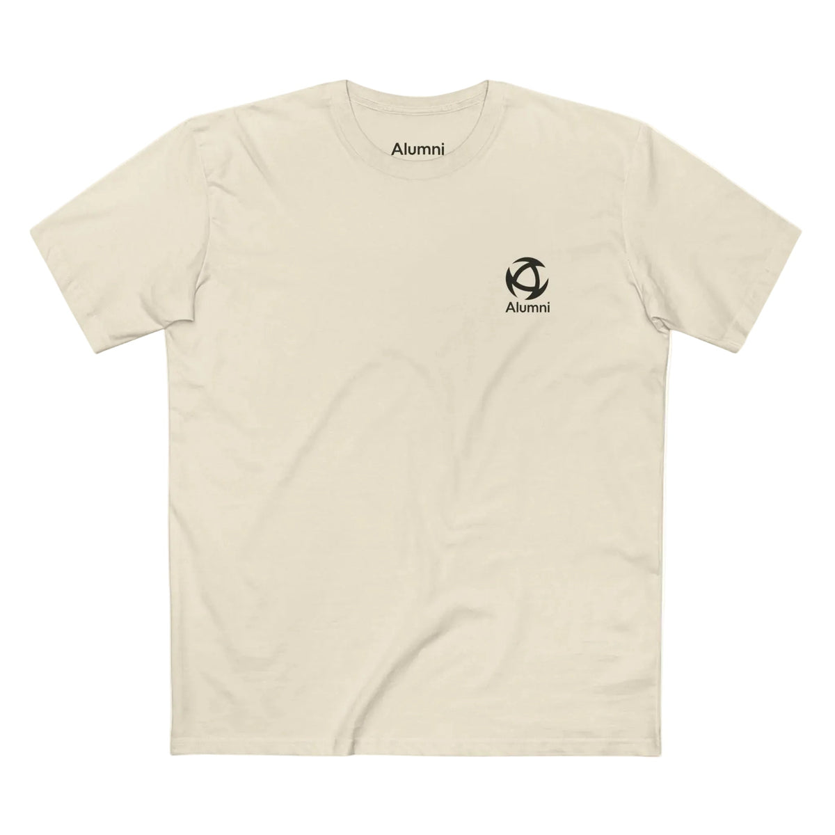 Alumni Supporters Club logo tee in Premium White, front